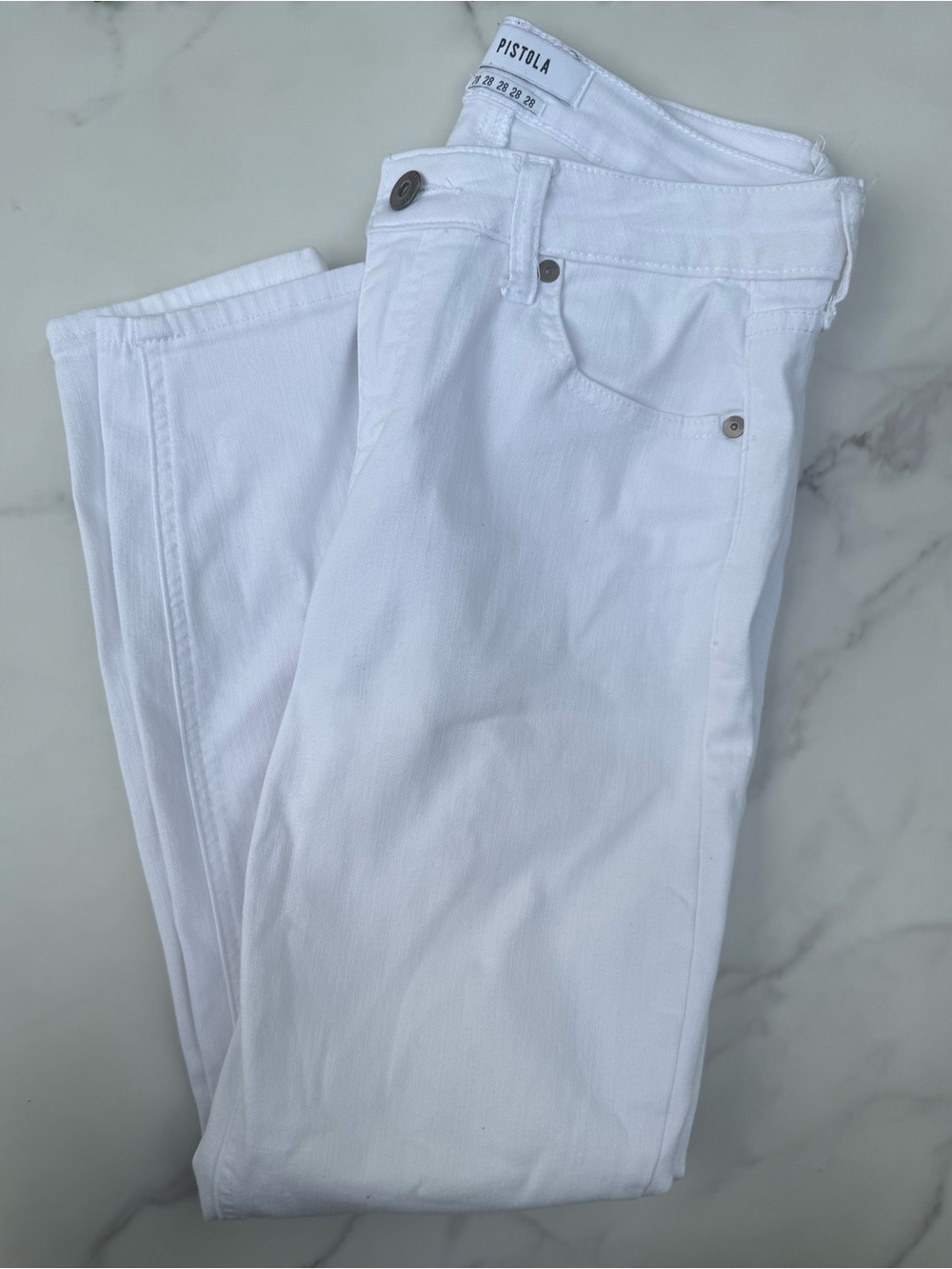 Great Condition Pistola White Slim Jeans (cropped) women’s 28
